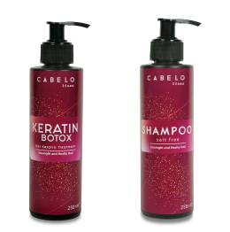 CABELO lisos JEL KERATİN 250 ML SET (PROFESYONEL BREZİLYA FÖNÜ)