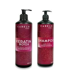 CABELO lisos JEL KERATİN 500 ML SET (PROFESYONEL BREZİLYA FÖNÜ)