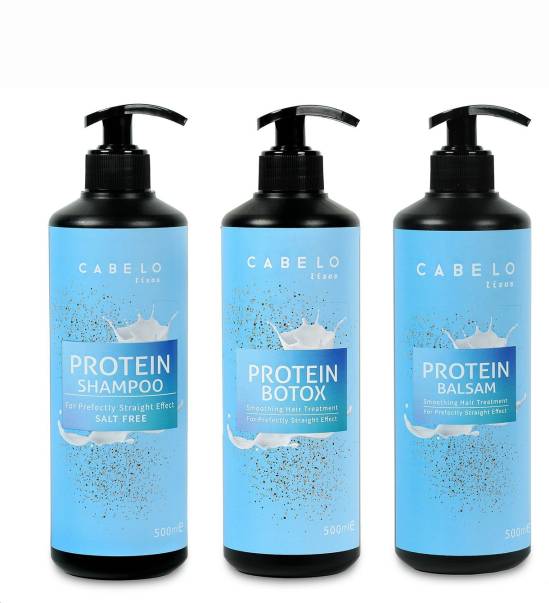 CABELO LİSOS Protein Botox Set - Profesyonel Protein 500 ml & Botox 500 ml & Balsam 500 ml - 0