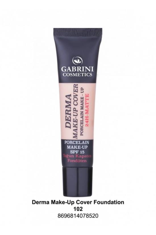 Gabrini Derma Make Up Cover Porselen Fondöten 102 Numara - 0