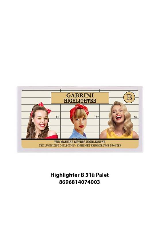 Gabrini 3'lü Highlighter B Rengi - 1
