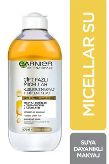 Garnier Micellar Çift Fazlı Kusursuz Makyaj Temizleme Suyu 400 Ml 