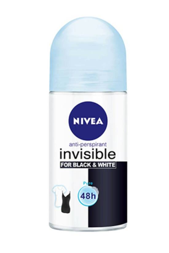 NIVEA BLACK & WHITE Invisible Pure Roll-On Deodorant 50 ml - 0