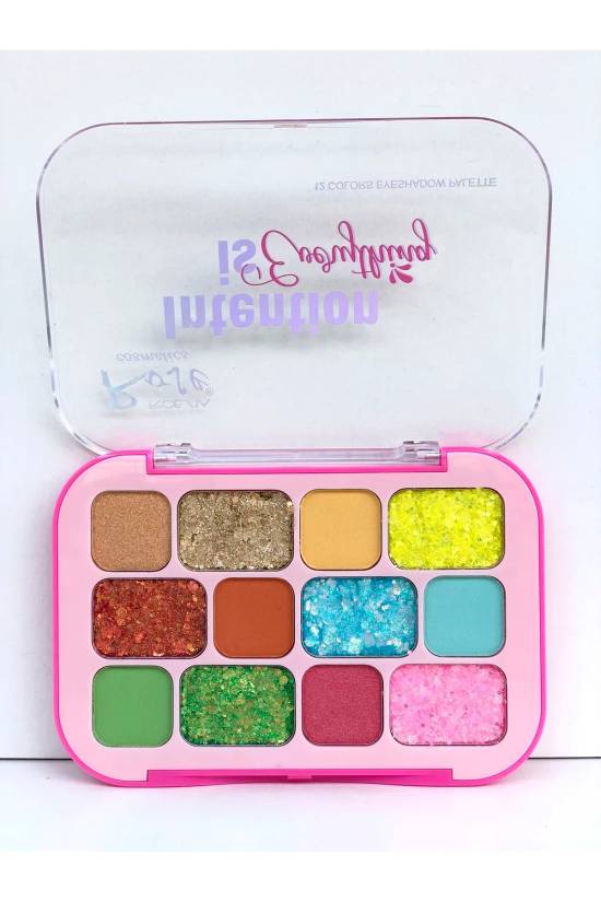 Roesıa Rose Cosmetics Glitter Far Rose Intentıon 15'li, Glitterli Far Paleti - 0