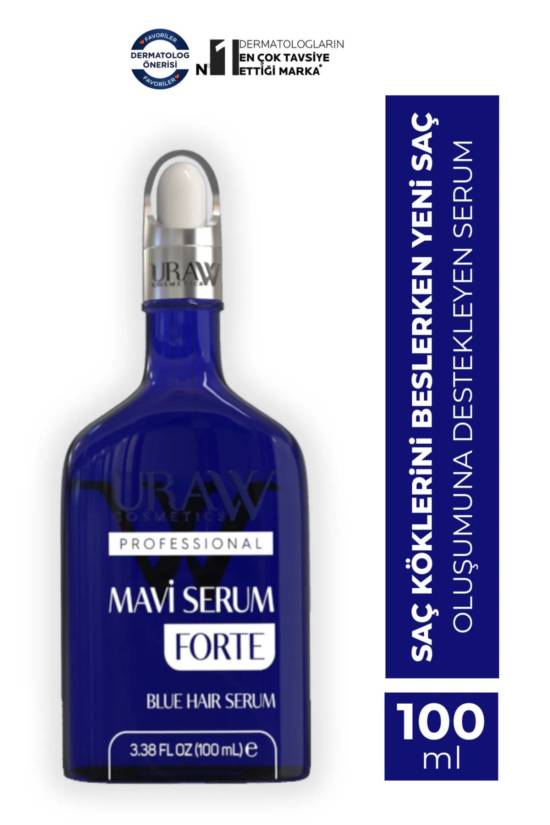 Uraw Cosmetics Mavi Serum Forte Dökülmüş Saçlara Özel Saç Çıkaran Serum - 0