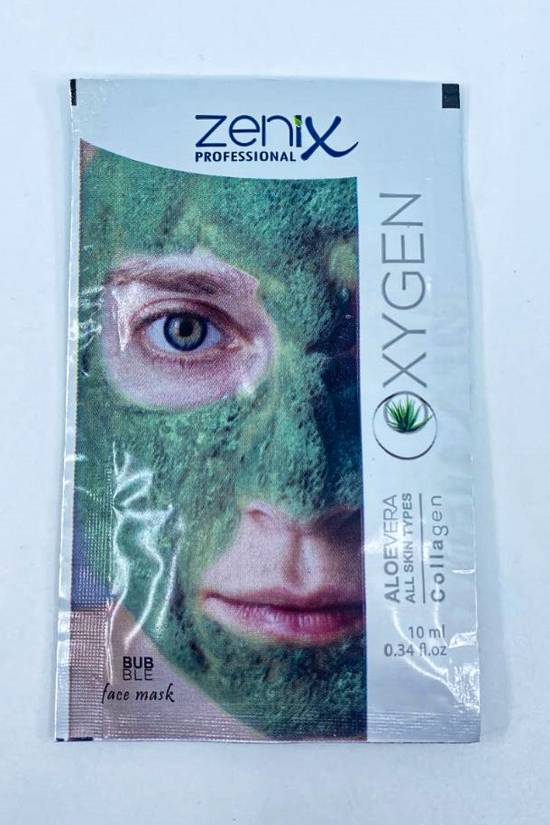 Zenix Tek Kullanımlık Köpüren Maske - Aleo Vera 10 ml - 0